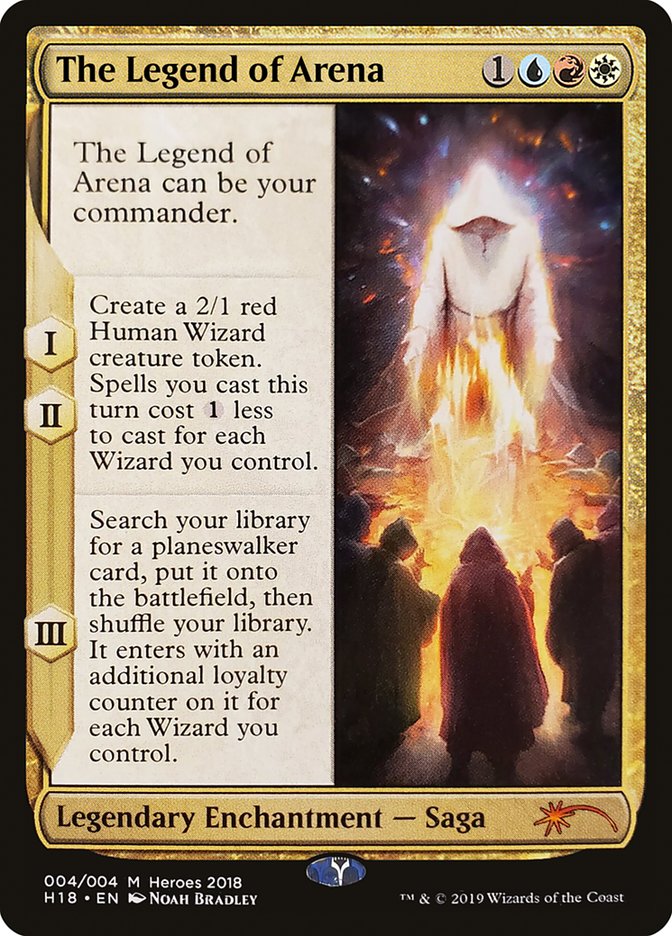 The Legend of Arena [Heroes of the Realm 2018] Foil
