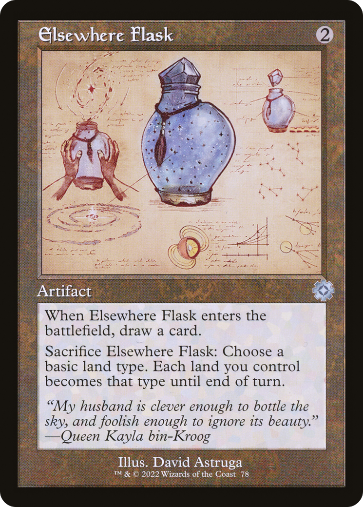 Elsewhere Flask (Retro Schematic) [The Brothers' War Retro Artifacts] | Silver Goblin