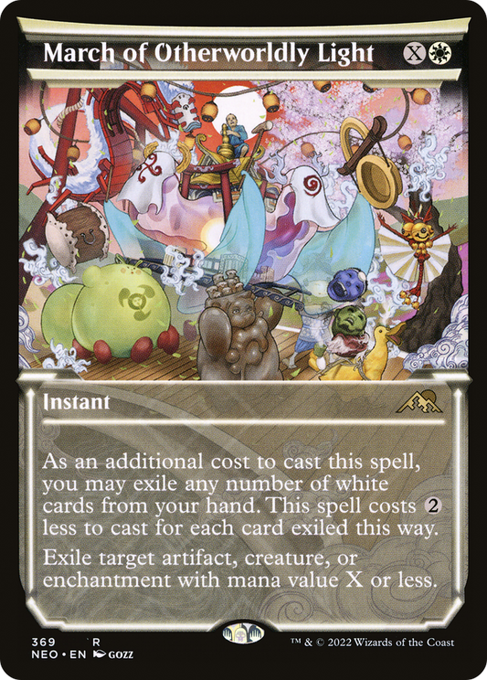 March of Otherworldly Light (Showcase Soft Glow) [Kamigawa: Neon Dynasty] Foil