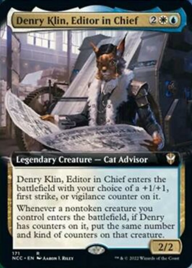 Denry Klin, Editor in Chief (Extended Art) [Streets of New Capenna Commander] | Silver Goblin