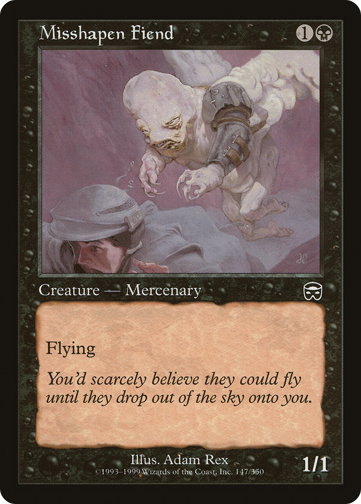 Misshapen Fiend [Mercadian Masques] Foil