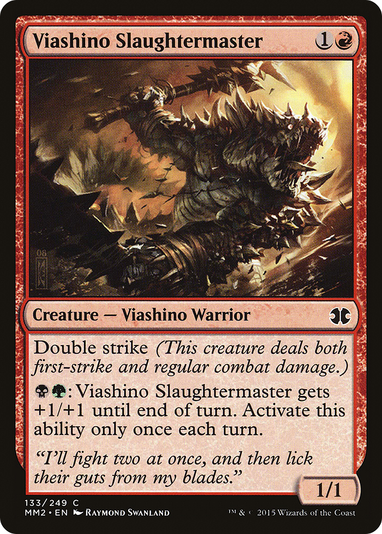 Viashino Slaughtermaster [Modern Masters 2015] Foil