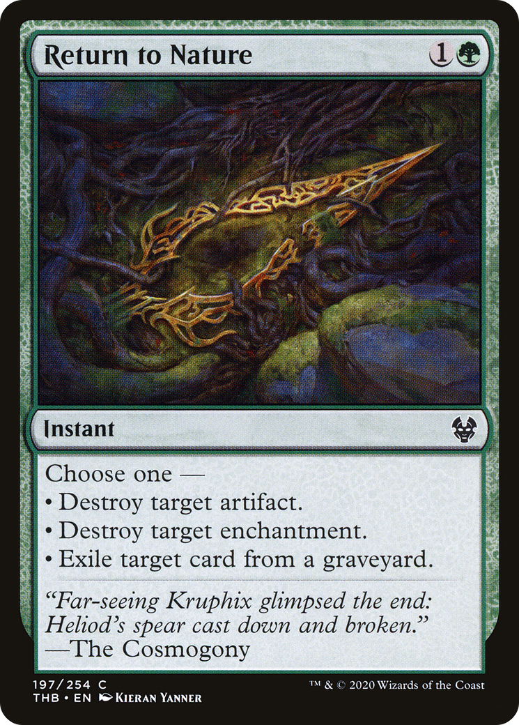 Return to Nature (197) Foil - Theros Beyond Death