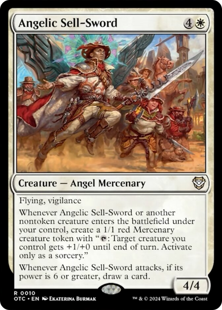 Angelic Sell-Sword [Outlaws of Thunder Junction Commander] | Silver Goblin