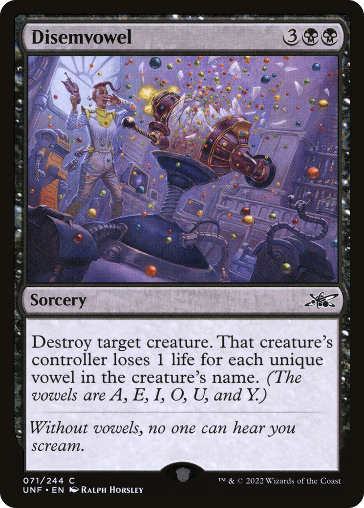Disemvowel [Unfinity] Foil