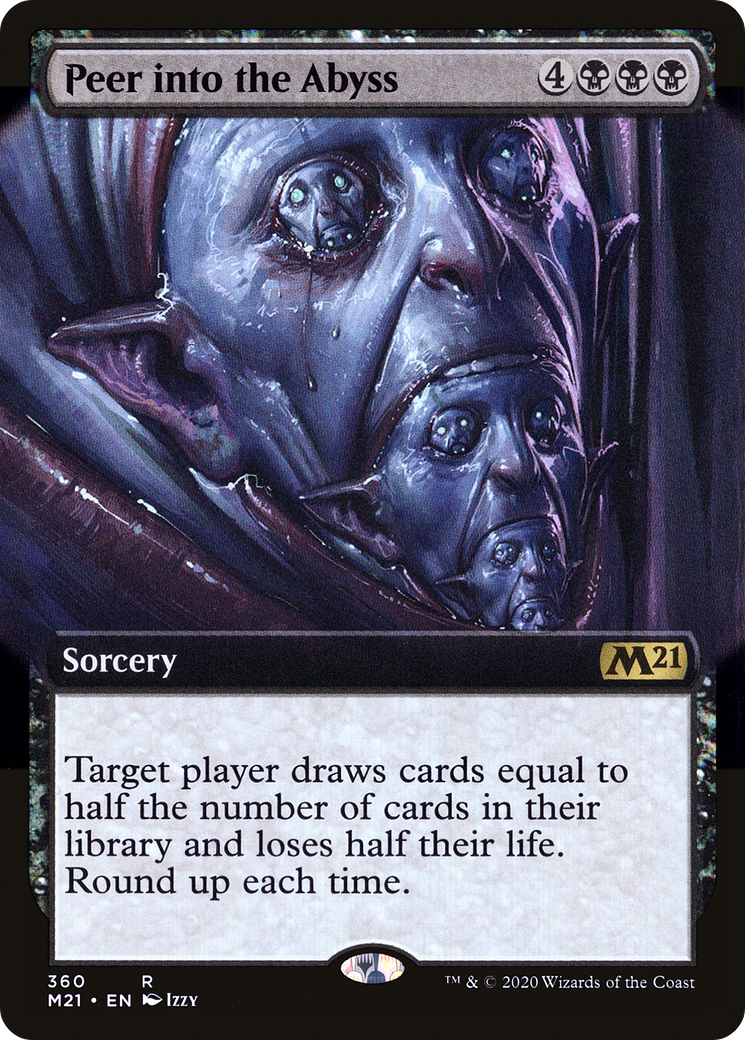 Peer into the Abyss (Extended Art) [Core Set 2021] Foil