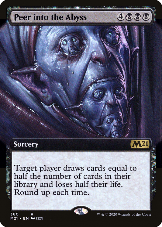 Peer into the Abyss (Extended Art) [Core Set 2021] Foil