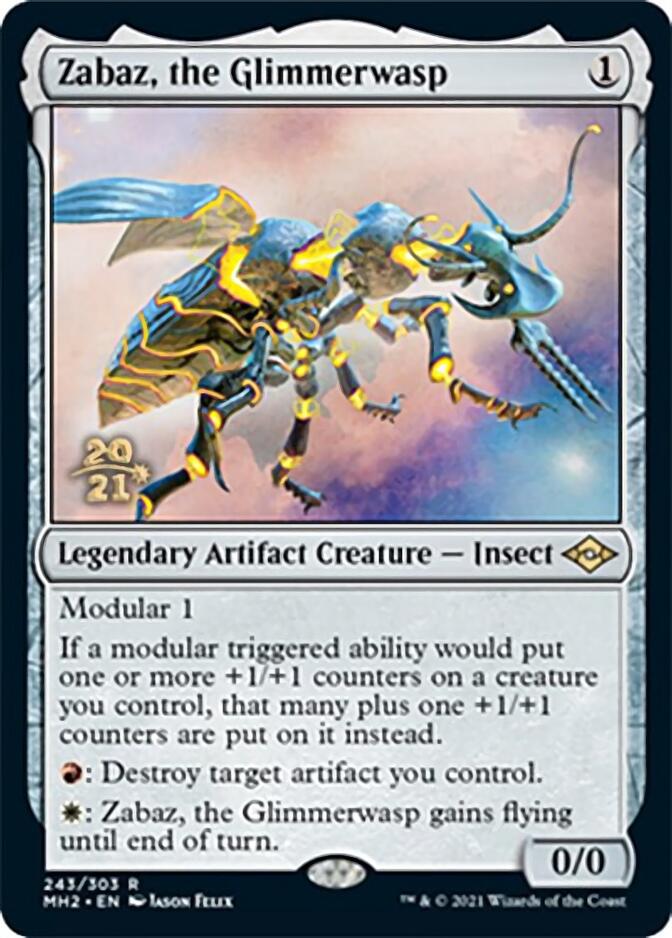 Zabaz, the Glimmerwasp [Modern Horizons 2 Prerelease Promos] | Silver Goblin