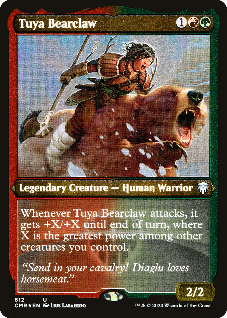 Tuya Bearclaw (Etched) [Commander Legends] | Silver Goblin