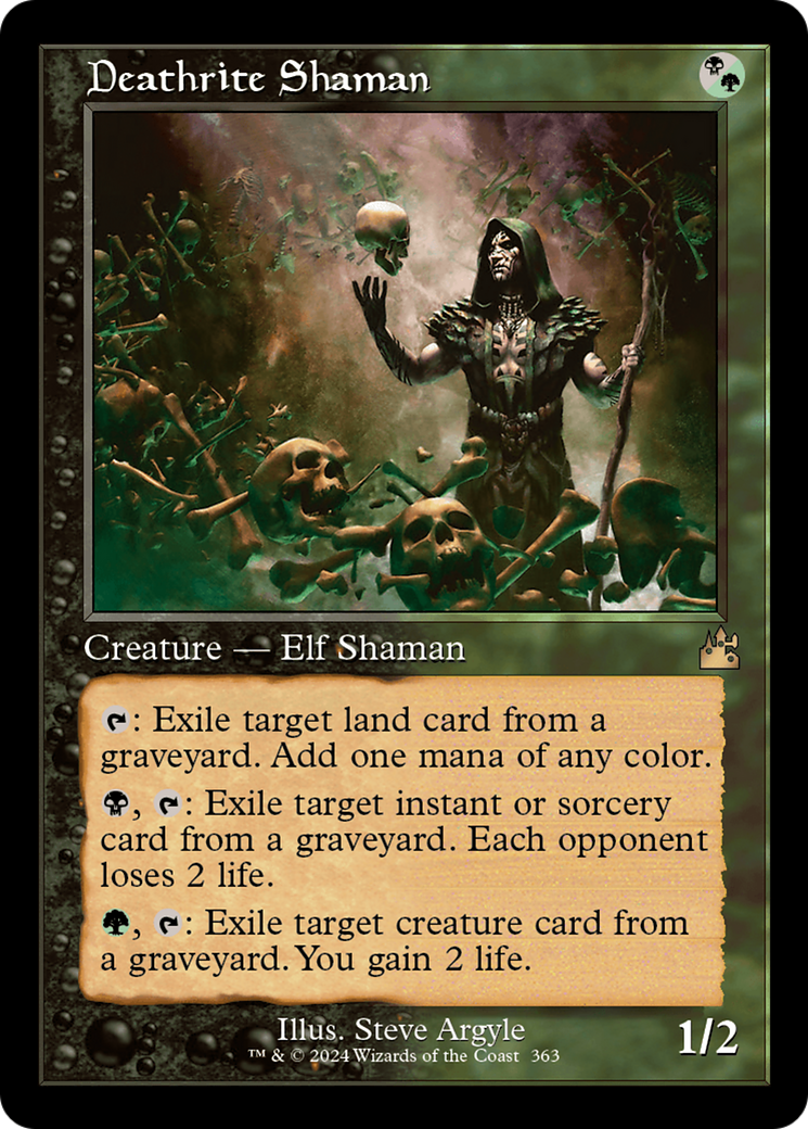 Deathrite Shaman (Retro Frame) [Ravnica Remastered] | Silver Goblin