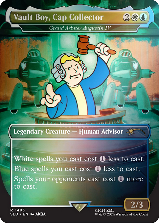 Vault Boy, Cap Collector - Grand Arbiter Augustin IV (Rainbow Foil) [Secret Lair Drop Series]