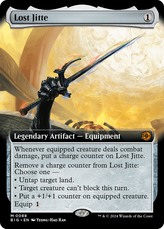 Lost Jitte (Extended Art) [Outlaws of Thunder Junction: The Big Score] Foil