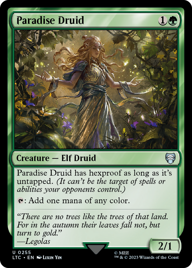 Paradise Druid [The Lord of the Rings: Tales of Middle-Earth Commander] | Silver Goblin
