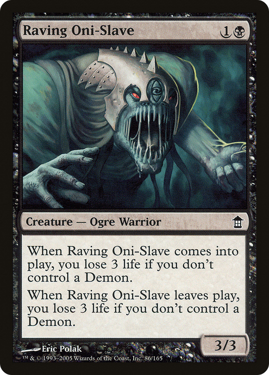 Raving Oni-Slave [Saviors of Kamigawa] Foil