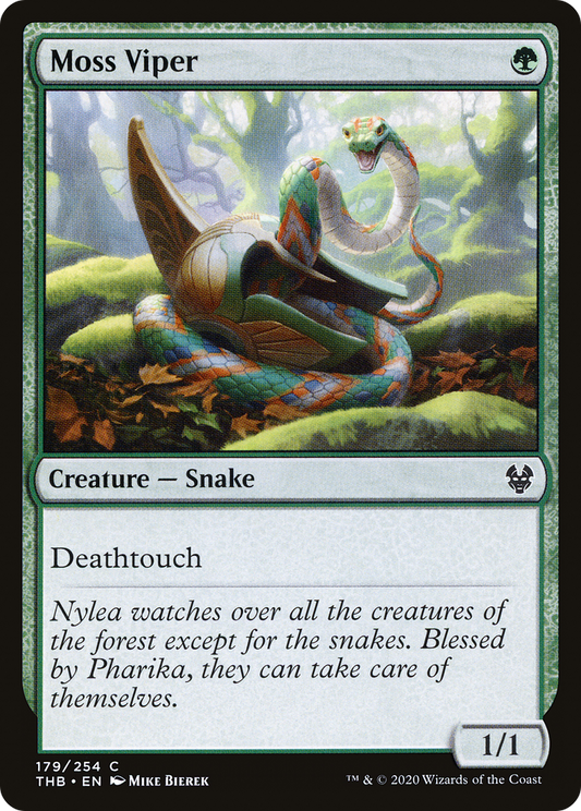 Moss Viper [Theros Beyond Death] Foil