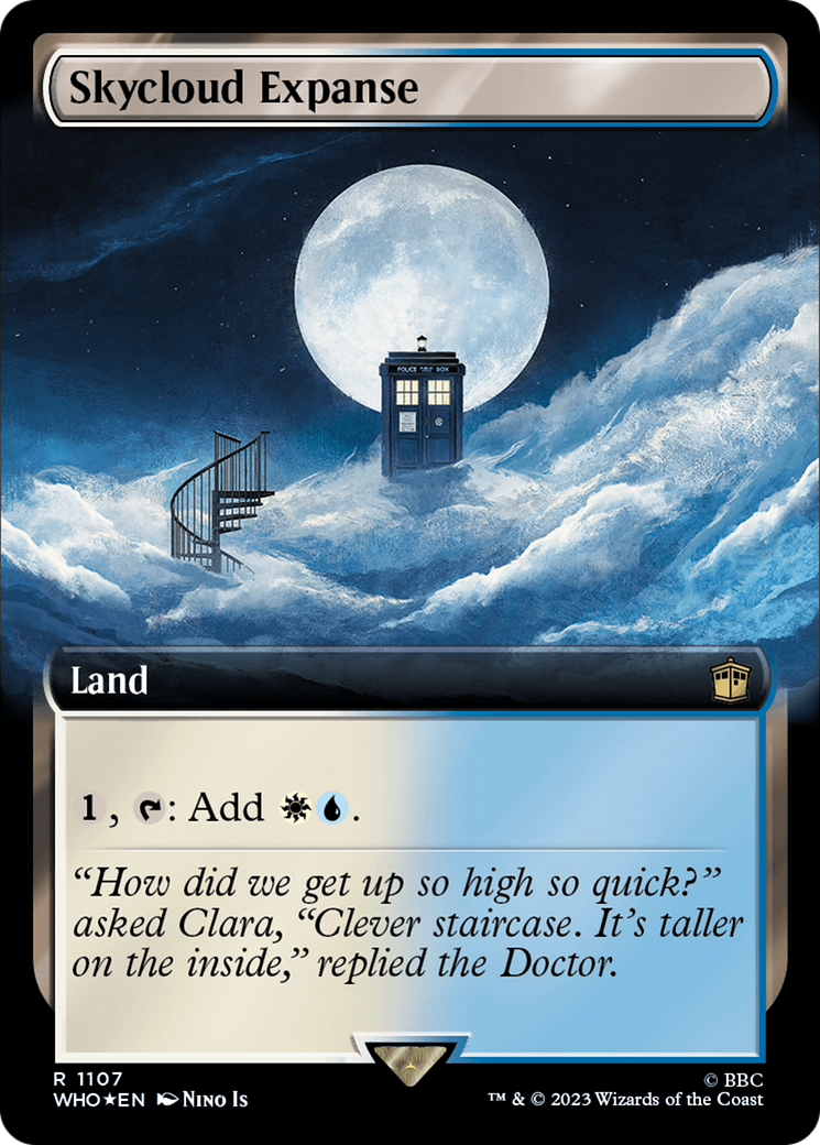 Skycloud Expanse (Extended Art) (Surge Foil) [Doctor Who] | Silver Goblin