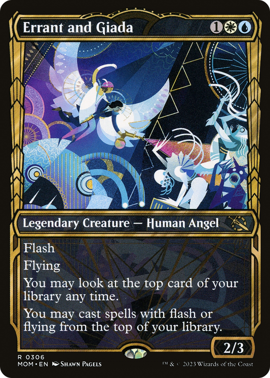 Errant and Giada (Showcase Planar Booster Fun) [March of the Machine] Foil