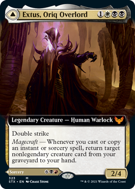 Extus, Oriq Overlord // Awaken the Blood Avatar (Extended Art) [Strixhaven: School of Mages] Foil