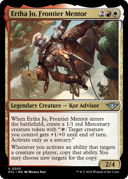 Ertha Jo, Frontier Mentor [Outlaws of Thunder Junction] Foil