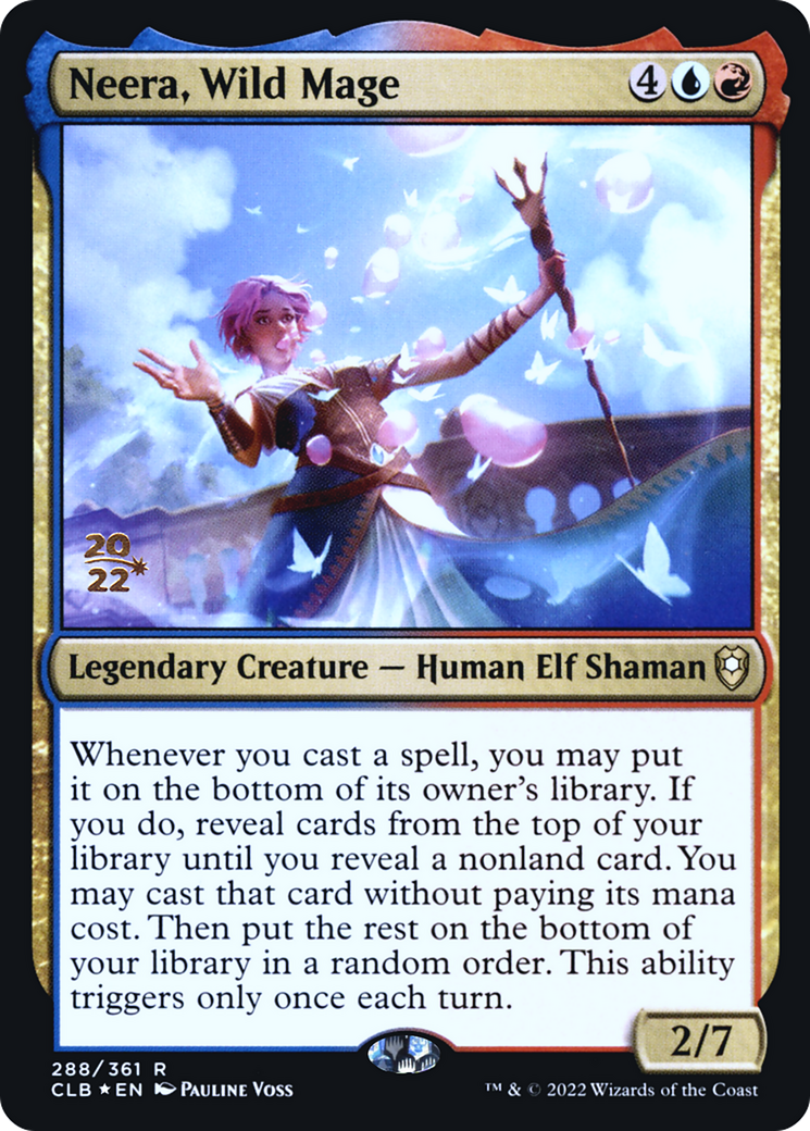 Neera, Wild Mage (288) Foil - Battle for Baldur's Gate Promos
