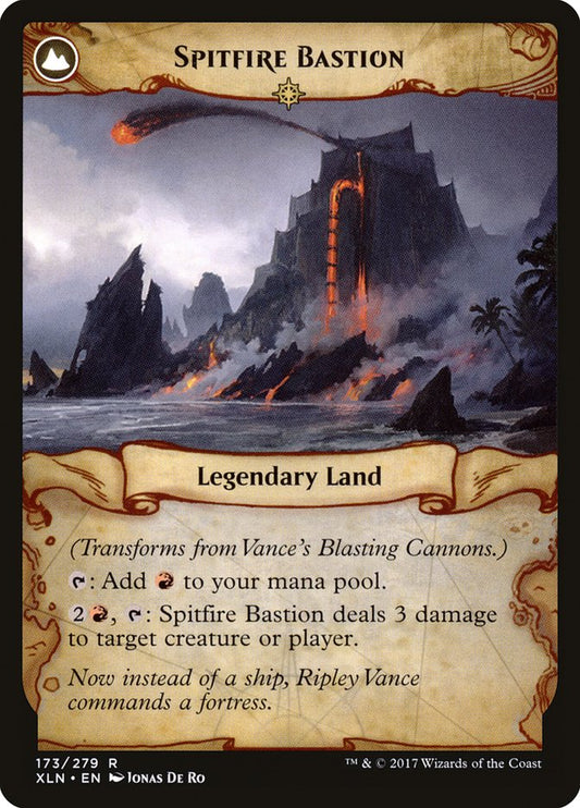 Vance's Blasting Cannons // Spitfire Bastion [Ixalan] Foil