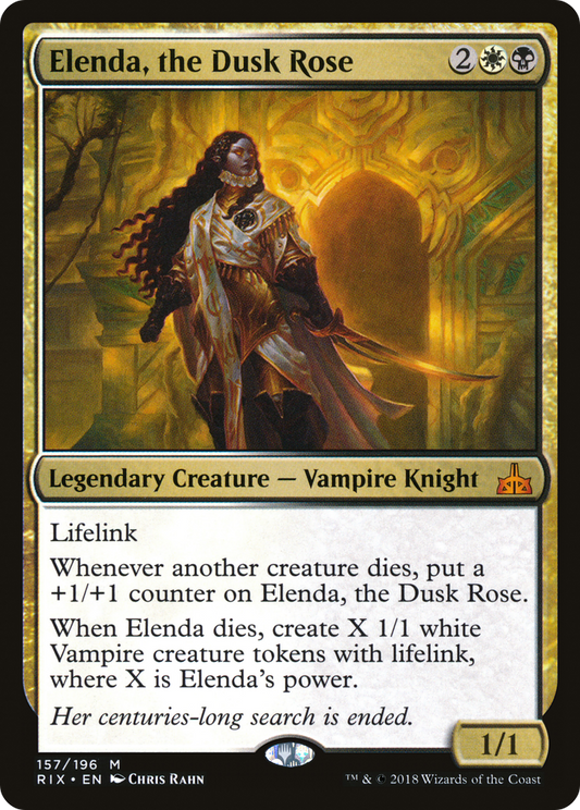 Elenda, the Dusk Rose [Rivals of Ixalan] Foil