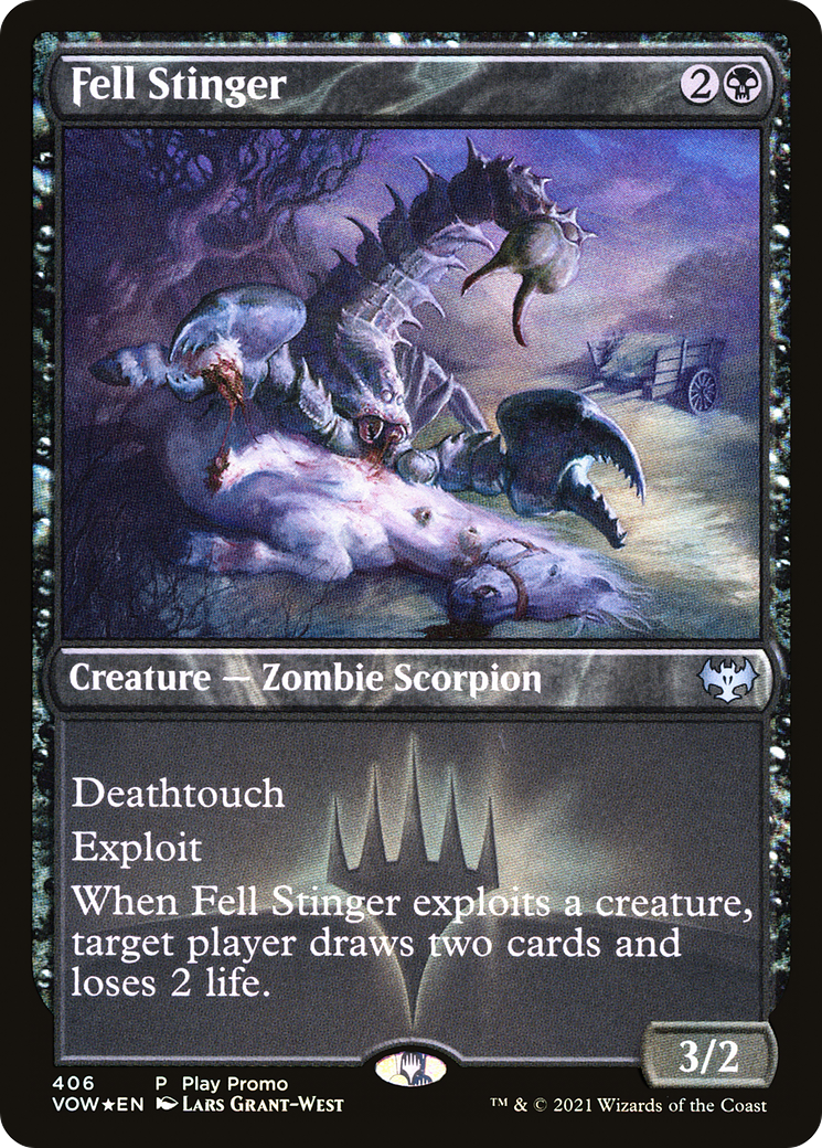 Fell Stinger (Play Promo) [Innistrad: Crimson Vow] Foil