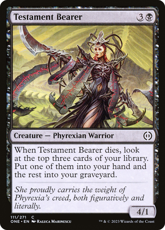 Testament Bearer [Phyrexia: All Will Be One] Foil