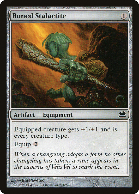 Runed Stalactite [Modern Masters] Foil