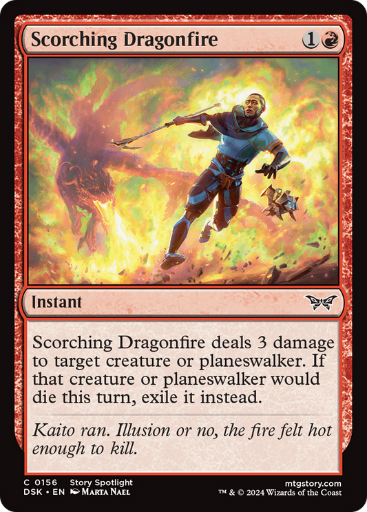 Scorching Dragonfire [Duskmourn: House of Horror] Foil