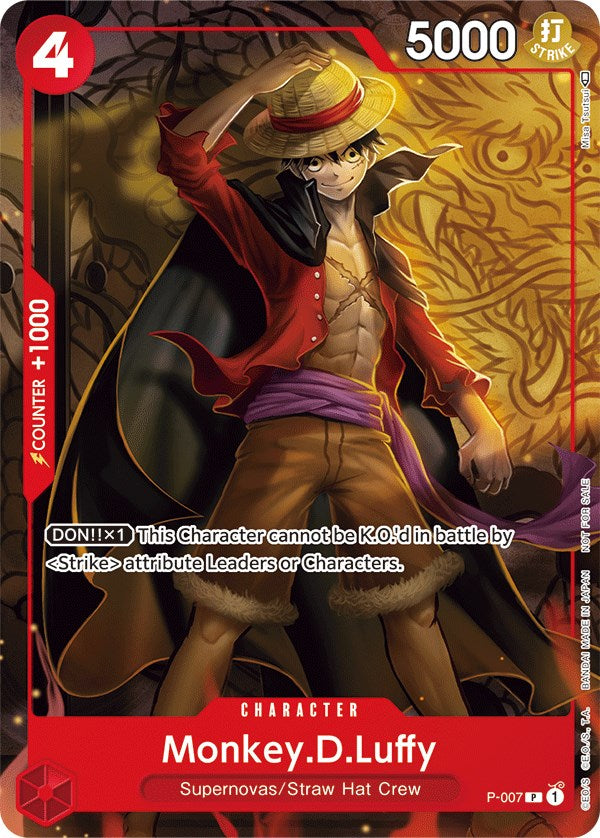 Monkey.D.Luffy (P-007) (Tournament Pack Vol. 1) [One Piece Promotion Cards] | Silver Goblin