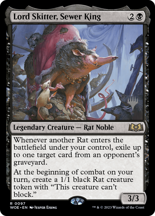 Lord Skitter, Sewer King (Promo Pack) [Wilds of Eldraine Promos] Foil