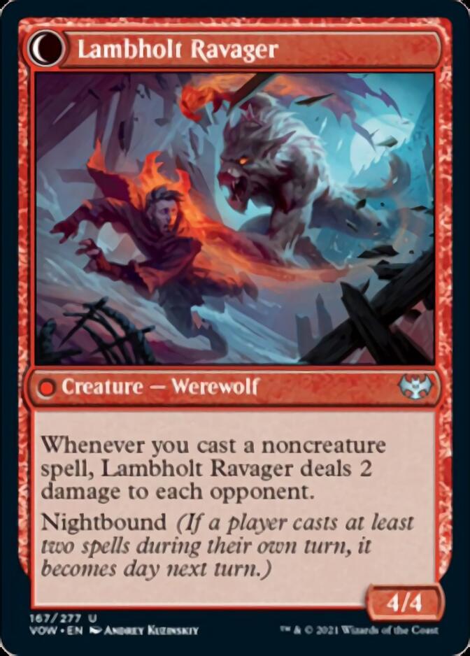 Lambholt Raconteur // Lambholt Ravager [Innistrad: Crimson Vow] Foil