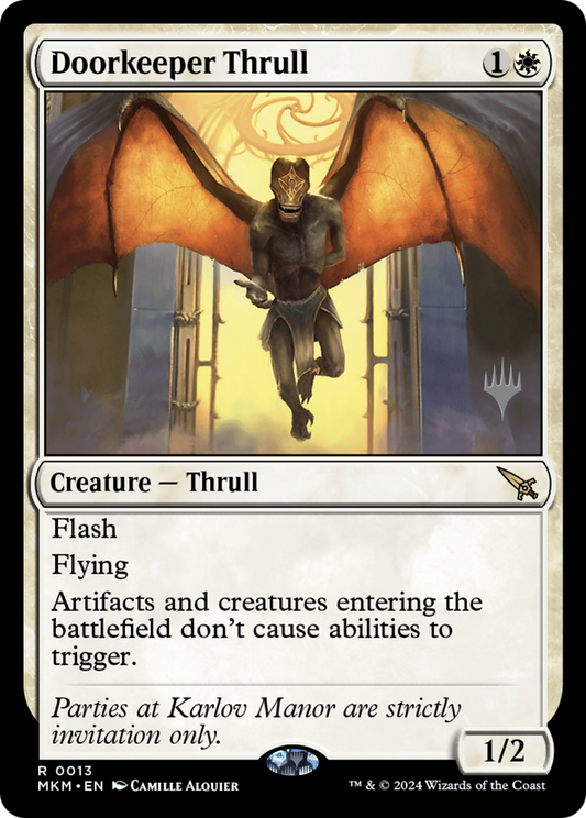 Doorkeeper Thrull (Promo Pack) [Murders at Karlov Manor Promos] Foil