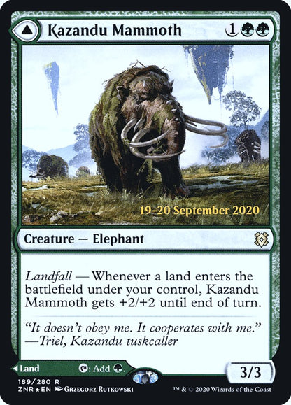 Kazandu Mammoth (189) Foil - Zendikar Rising Promos