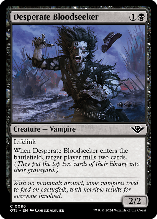 Desperate Bloodseeker [Outlaws of Thunder Junction] Foil