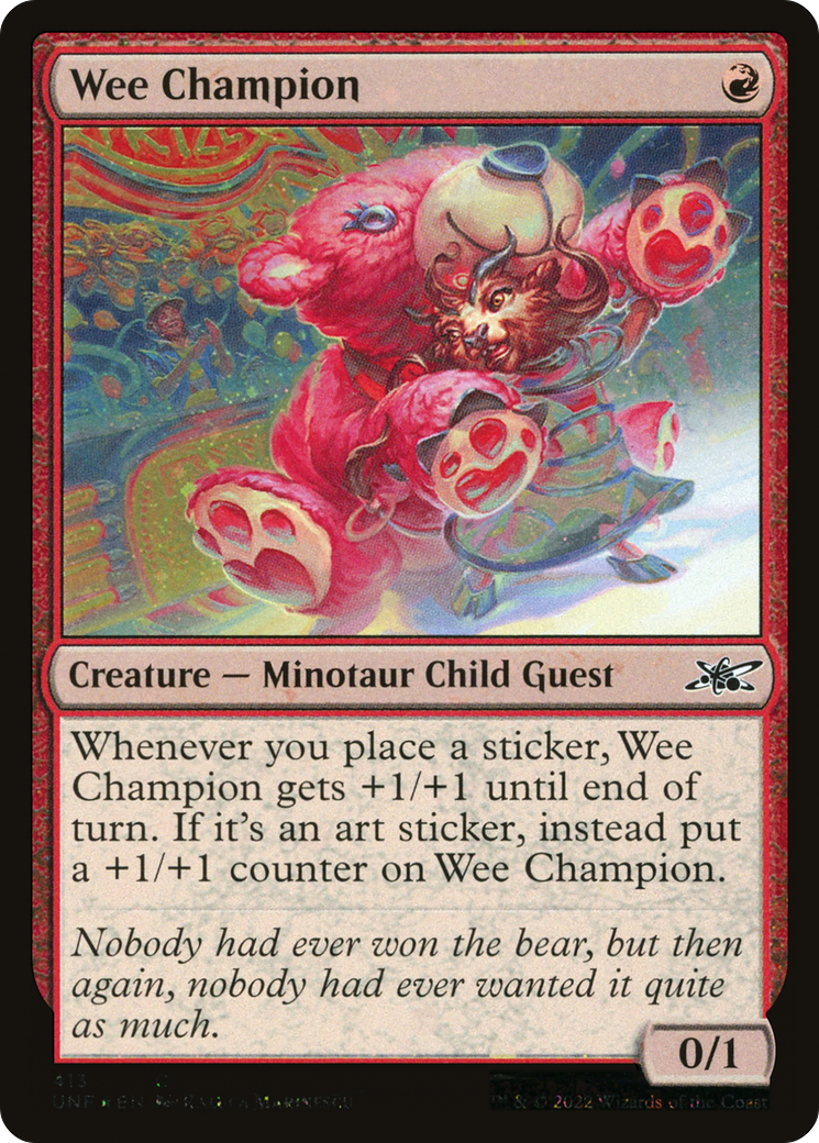 Wee Champion (Galaxy Foil) (413) Foil - Unfinity
