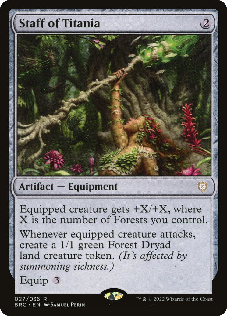 Staff of Titania [The Brothers' War Commander] Foil