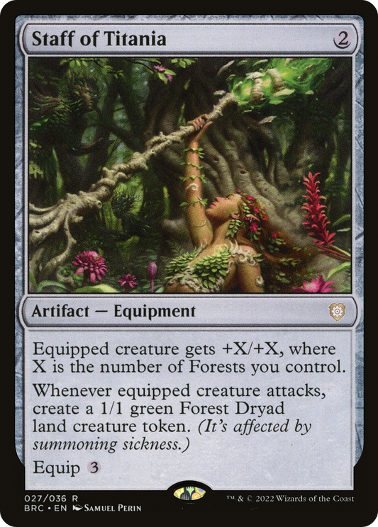 Staff of Titania [The Brothers' War Commander] Foil