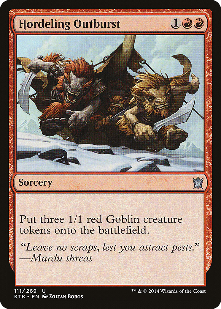 Hordeling Outburst [Khans of Tarkir] Foil