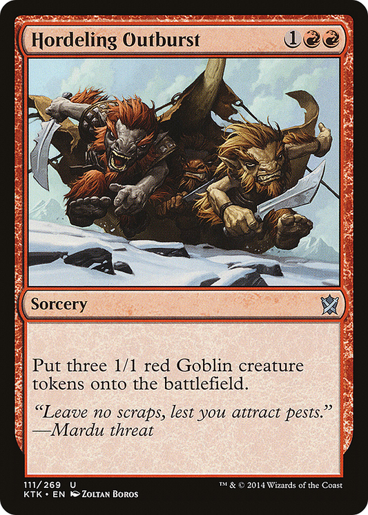 Hordeling Outburst [Khans of Tarkir] Foil