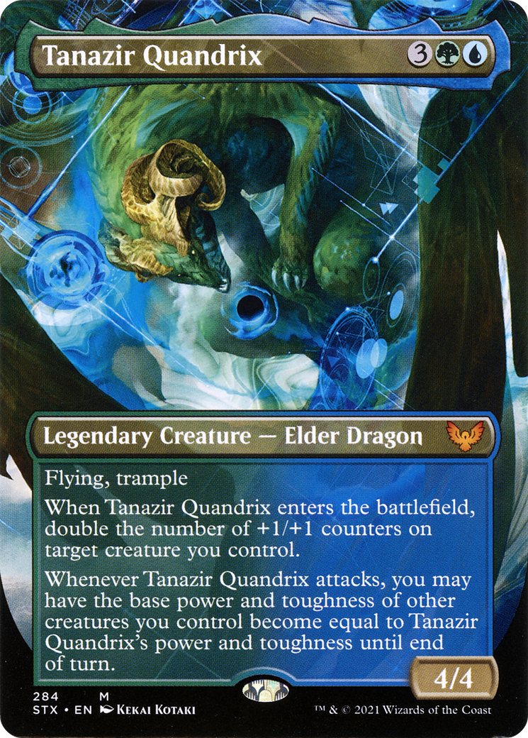 Tanazir Quandrix (Borderless Alternate Art) [Strixhaven: School of Mages] Foil