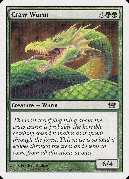 Craw Wurm [Eighth Edition] Foil