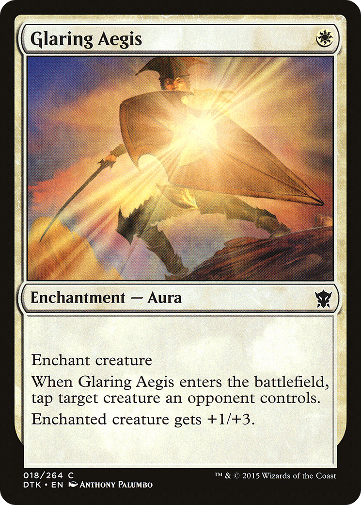 Glaring Aegis [Dragons of Tarkir] Foil