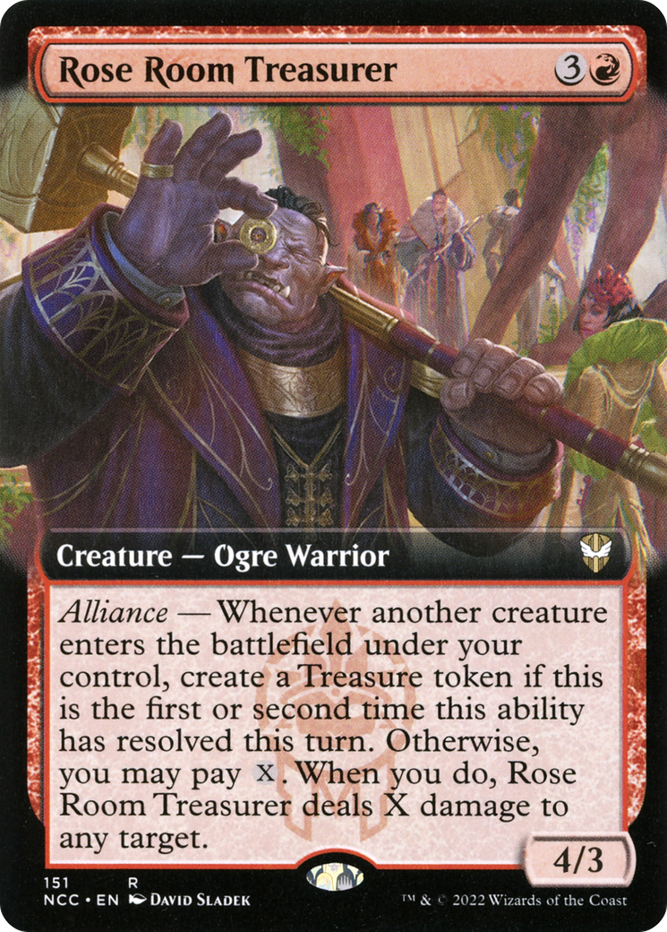 Rose Room Treasurer (Extended Art) (151) - New Capenna Commander