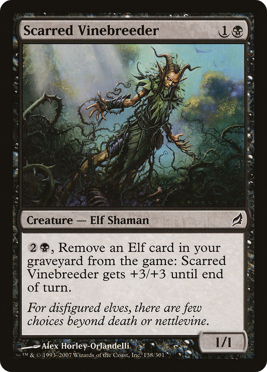 Scarred Vinebreeder [Lorwyn] Foil