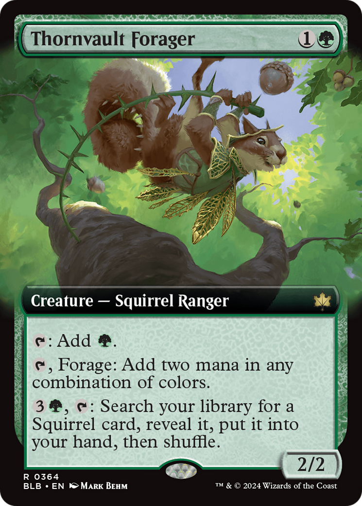 Thornvault Forager (Extended Art) [Bloomburrow] | Silver Goblin