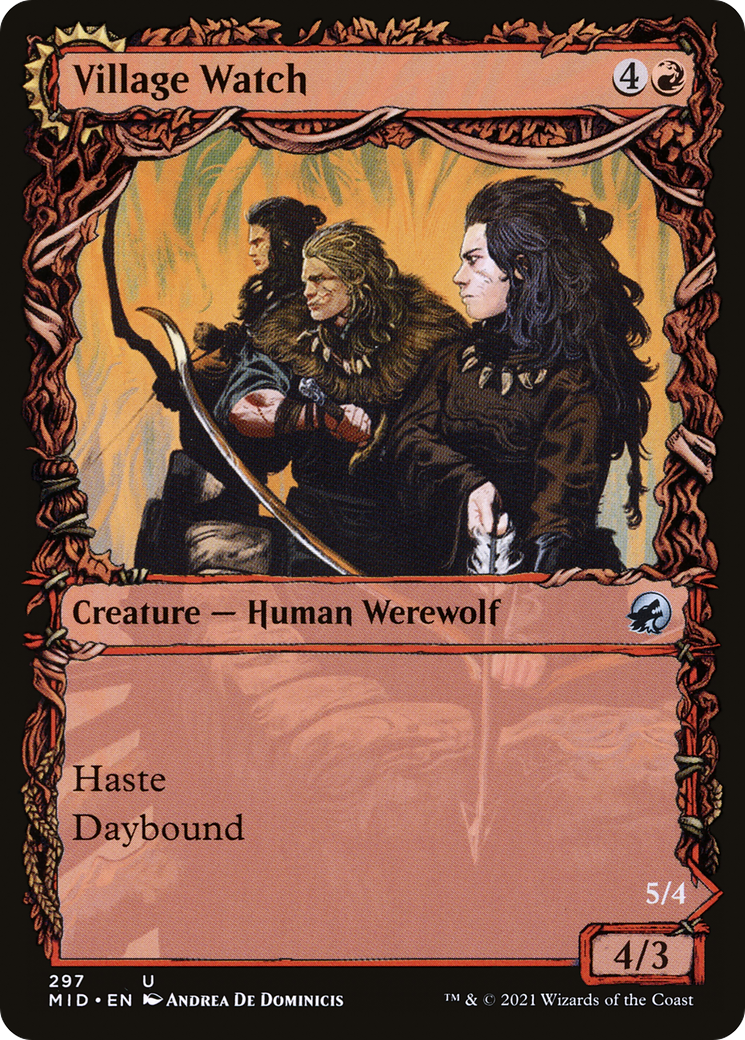 Village Watch // Village Reavers (Showcase Equinox) [Innistrad: Midnight Hunt] Foil