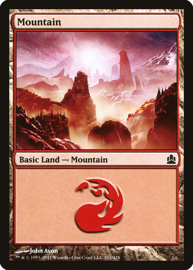 Mountain (311) [Commander 2011] | Silver Goblin