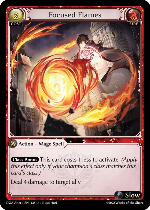 Focused Flames (138) [Dawn of Ashes: Alter Edition] Foil